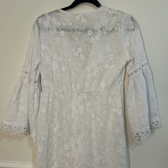 Rafaela D’Angelo. White boho or beach maxi dress. - Picture 9 of 11